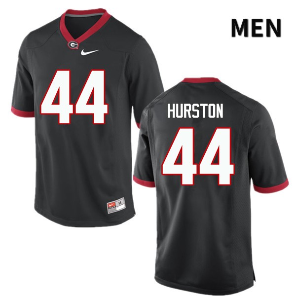 Georgia Bulldogs Men's Justin Hurston #44 Black Stitched College UGA Football Jersey 23KY017XE